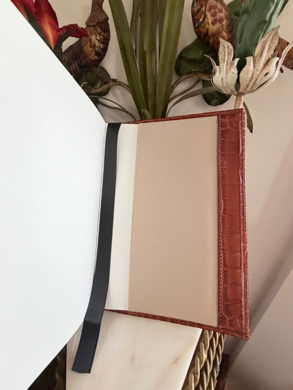 🤩 🤎 NWT Brahmin Sample Chestnut Baypoint Leather Journal Notebook 🤎🤩 - Picture 9 of 9
